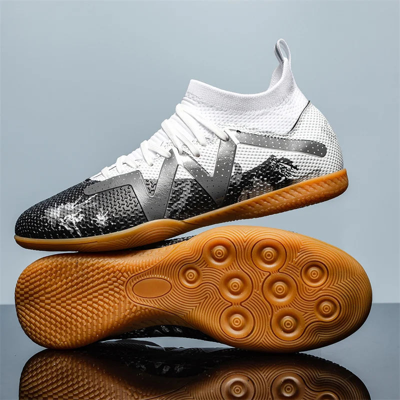 Fashion Pink Football Boots Man Turf Training Society Soccer Cleats Men Women Futsal Shoes Non-Slip Durable Soccer Shoes For Men