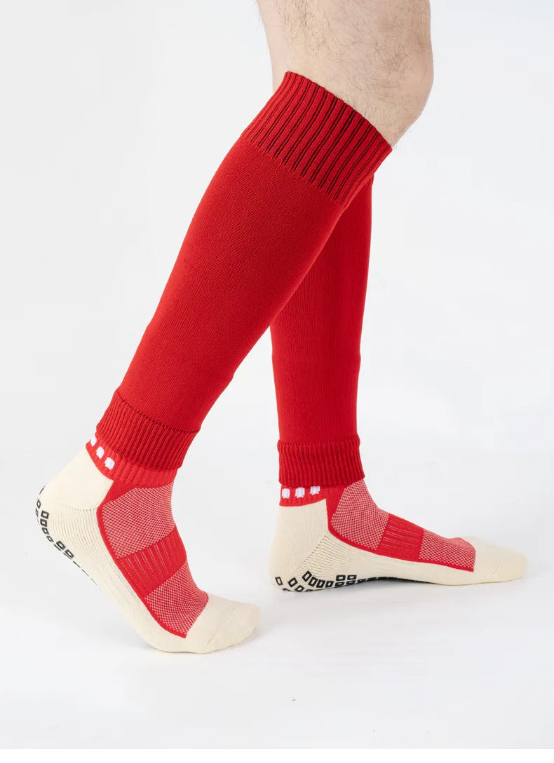 4PCS Set Non-Slip Viscose Football Socks with Drawstring Bag for Men & Women Outdoor Sports Running Basketball Leg Bandage