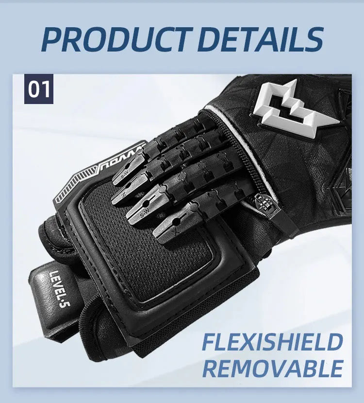WVVOU Soccer Goalie Gloves for Adults and Youth, High Performance Goalkeeper Gloves with 5 Detachable Finger Saves