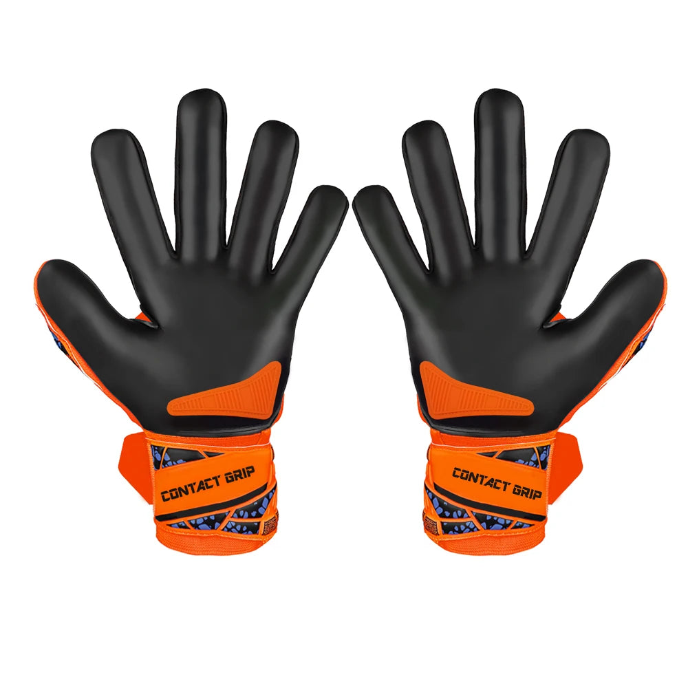 Goalkeeper Gloves Kids Adults Anti-Slip Latex Football High Quality Soccer Strong Grip Match Training Wrist Strap Goalie Glove