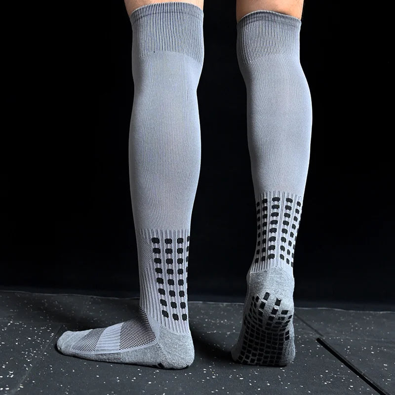 Breathable Women Knee New Men Socks Non-Slip and High Soccer Towel Bottom Cycling Hiking Sports Training Long Football Socks