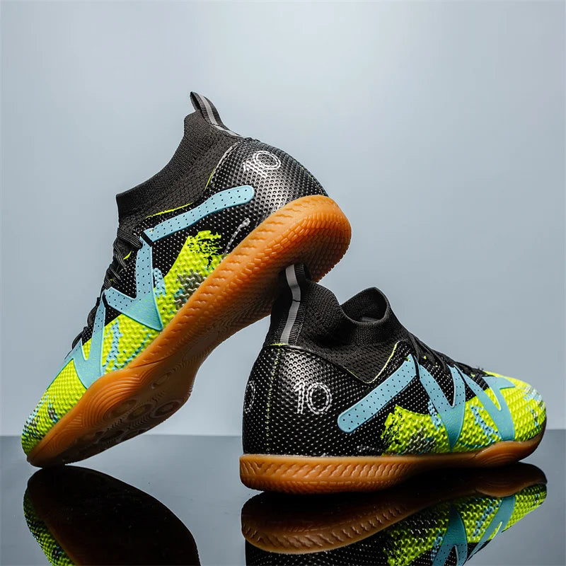 Fashion Pink Football Boots Man Turf Training Society Soccer Cleats Men Women Futsal Shoes Non-Slip Durable Soccer Shoes For Men