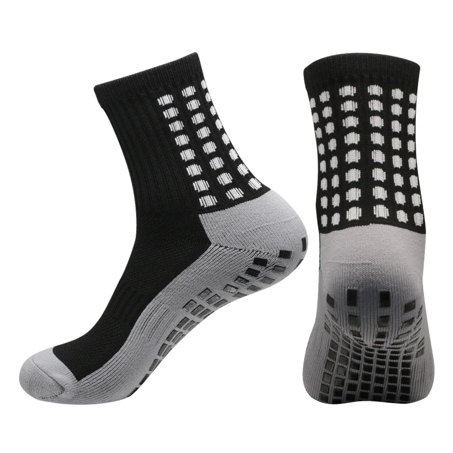 4PCS Set Non-Slip Viscose Football Socks with Drawstring Bag for Men & Women Outdoor Sports Running Basketball Leg Bandage
