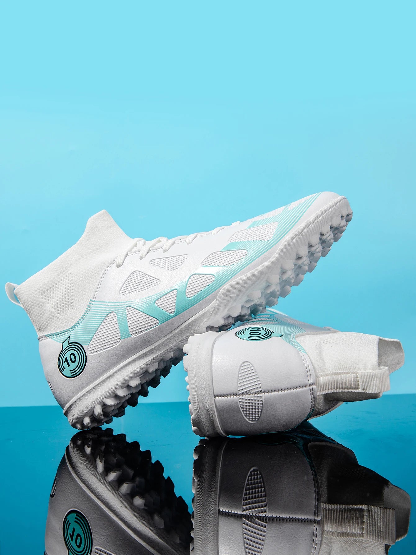 Men's Sports Football Shoes Fg/Ag Long Nail Adult Artificial Grassland Durable Training Specific Shoes High-Tops Non Slip Shoes