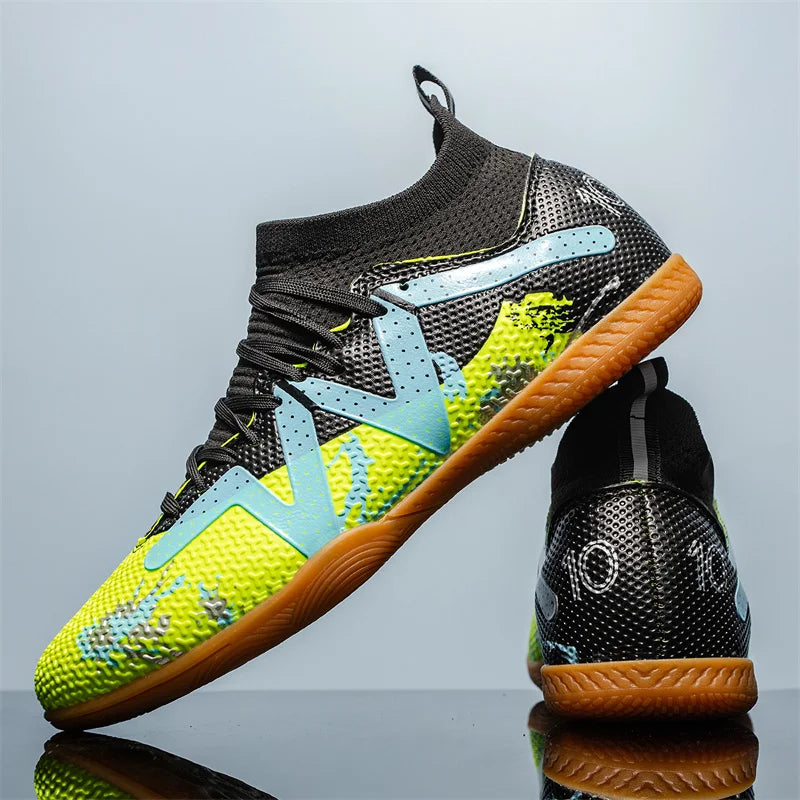 Fashion Pink Football Boots Man Turf Training Society Soccer Cleats Men Women Futsal Shoes Non-Slip Durable Soccer Shoes For Men