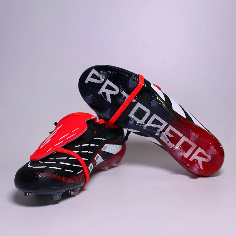 2502 Pro Mens Soccer Shoes Laceless TF/FG Training Football Sneakers Non-slip Youth Turf Soccer Cleats Chuteira Campo 35-45