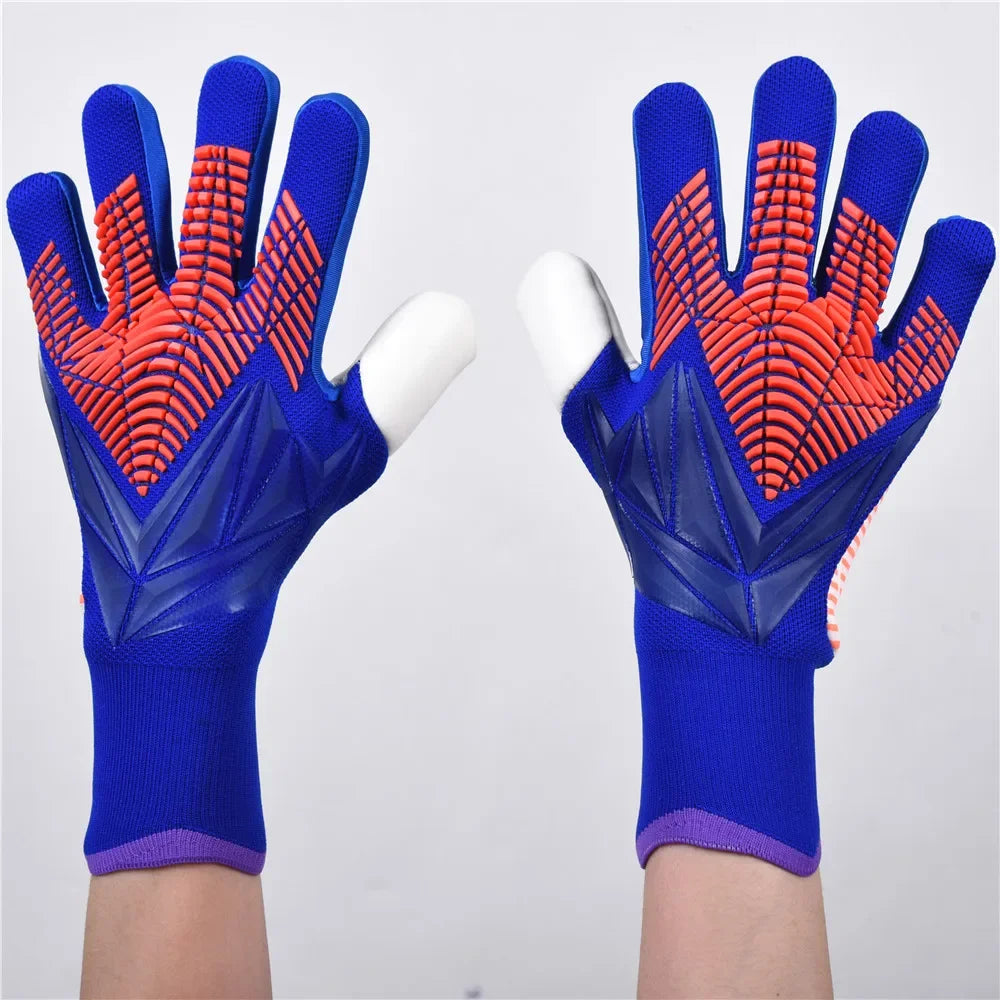 ROXXANA Kids Adults Goalkeeper Gloves Goalie Gloves Thicken Latex Football Soccer Anti-Slip Soccer Breathable Children Goalie