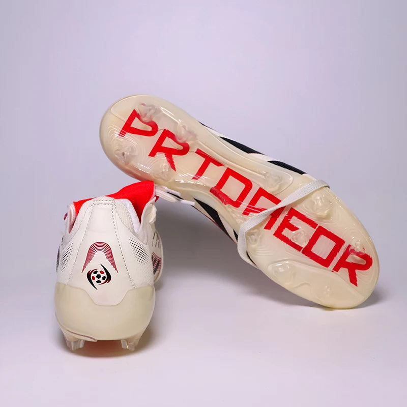 2502 Pro Mens Soccer Shoes Laceless TF/FG Training Football Sneakers Non-slip Youth Turf Soccer Cleats Chuteira Campo 35-45