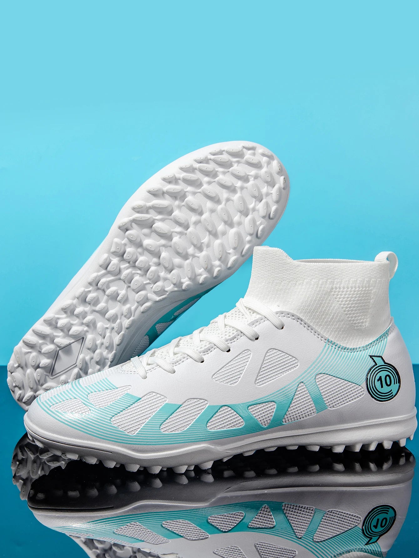 Men's Sports Football Shoes Fg/Ag Long Nail Adult Artificial Grassland Durable Training Specific Shoes High-Tops Non Slip Shoes