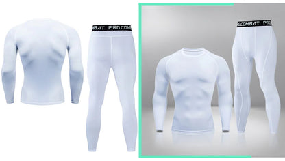 Winter Thermal Underwear Men Warm First Layer Man Undrewear Set Compression Quick Drying Second Skin Long Johns Sport 2 Sets