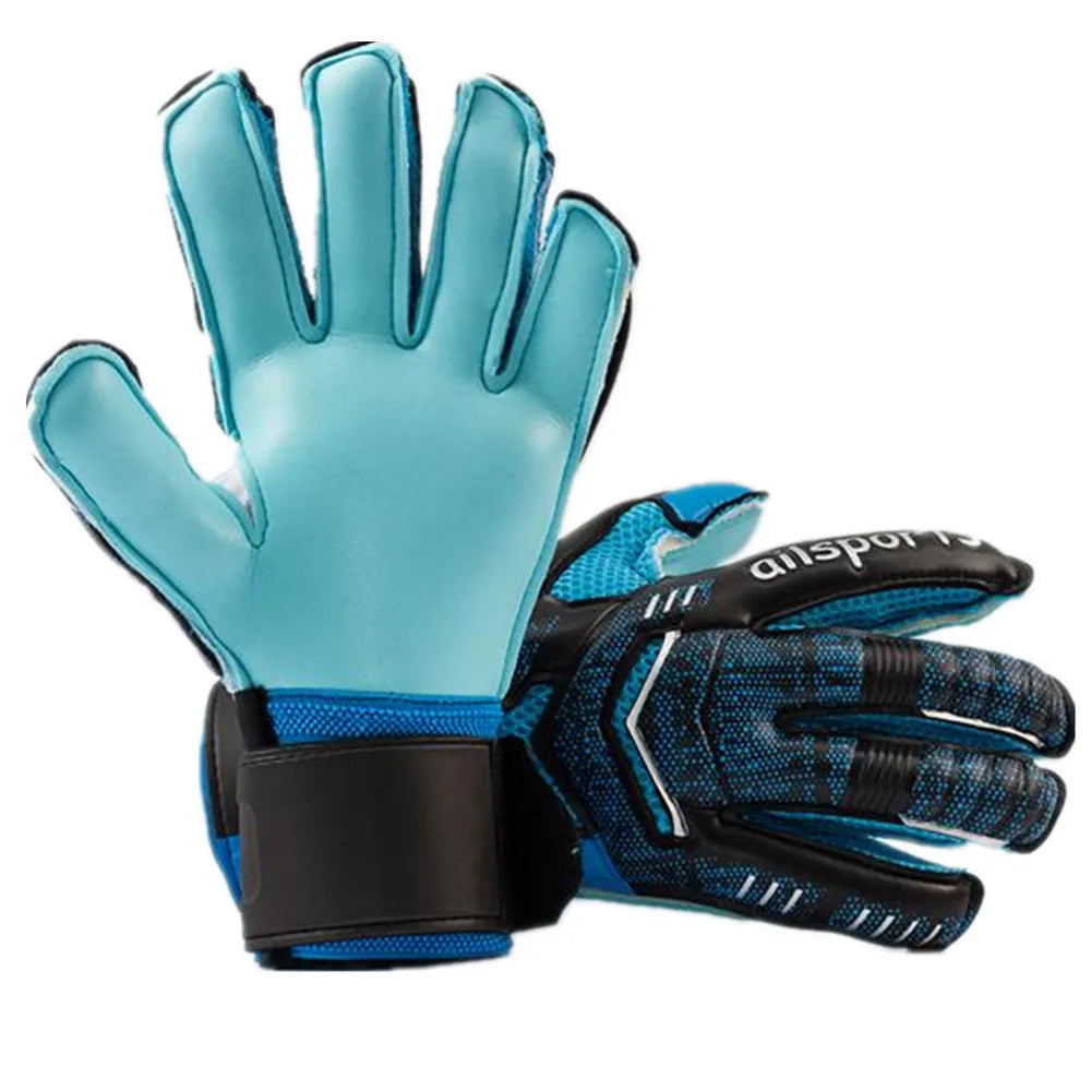 Professional Goalkeeper Gloves Men Women Kids Football Soccer Goalie Gloves 4mm Non-slip Thicken Latex Glove 5 Finger Save Guard