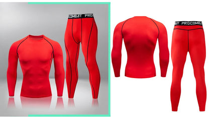 Winter Thermal Underwear Men Warm First Layer Man Undrewear Set Compression Quick Drying Second Skin Long Johns Sport 2 Sets