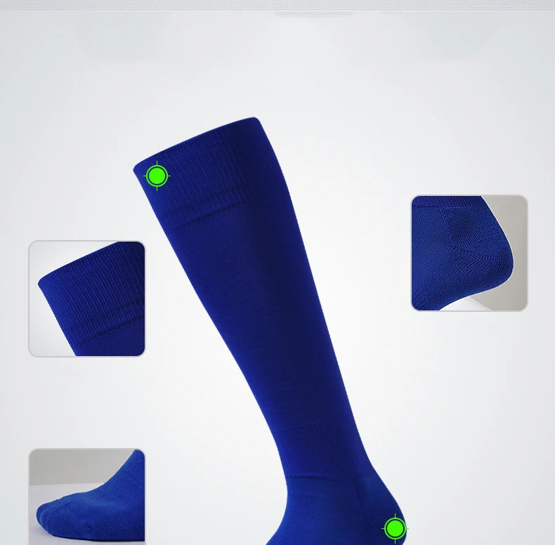 Adult Football Socks Long Male Thickening Towel Bottom Sports Socks Non-slip Sweat Training Soccer Football Stockings