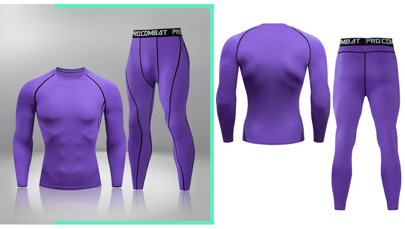 Winter Thermal Underwear Men Warm First Layer Man Undrewear Set Compression Quick Drying Second Skin Long Johns Sport 2 Sets