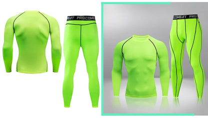 Winter Thermal Underwear Men Warm First Layer Man Undrewear Set Compression Quick Drying Second Skin Long Johns Sport 2 Sets