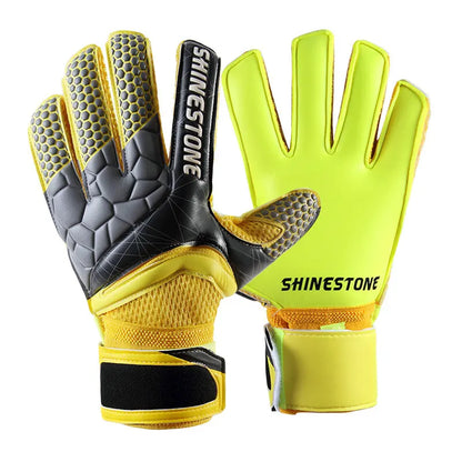 Shinestone Kids Adults Size Soccer Goalkeeper Gloves Professional Thick Latex Football Goalkeeper Gloves With Finger Protection