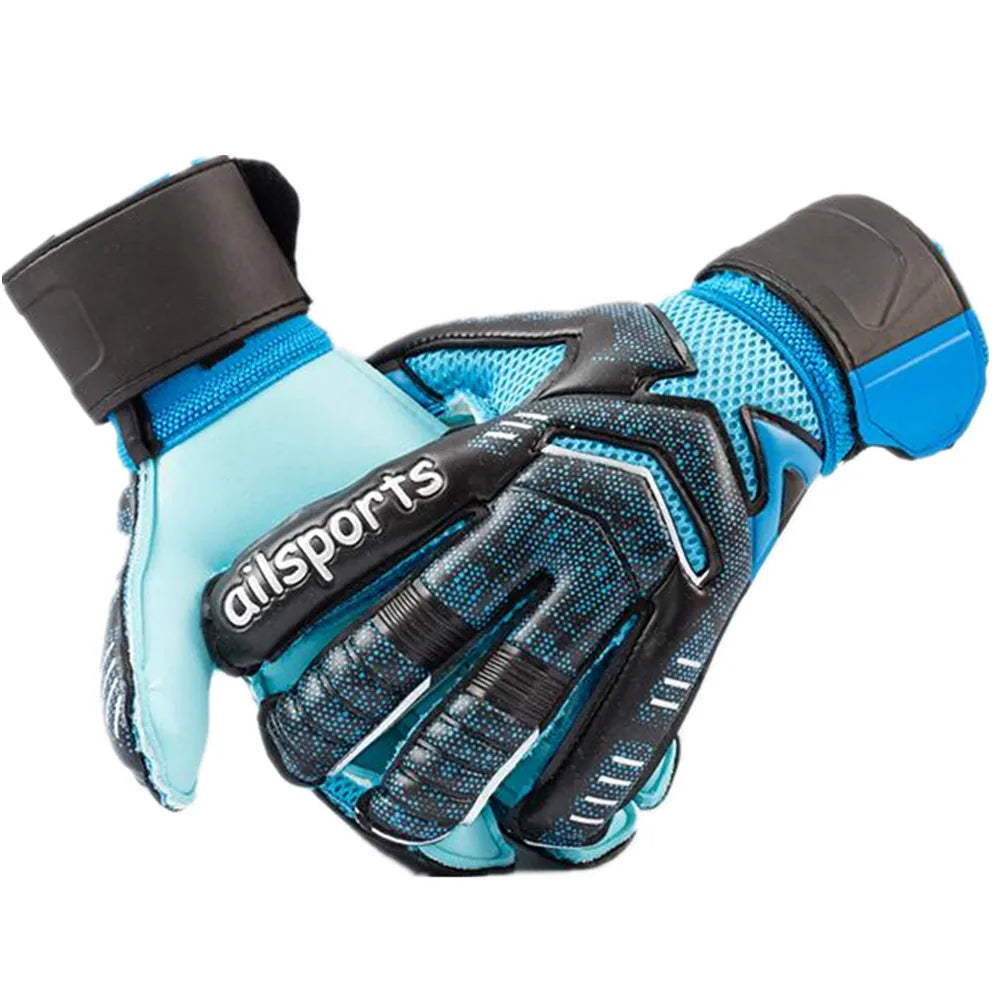 Professional Goalkeeper Gloves Men Women Kids Football Soccer Goalie Gloves 4mm Non-slip Thicken Latex Glove 5 Finger Save Guard