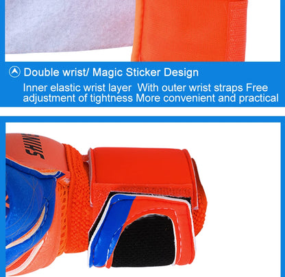 Shinestone Kids Adults Size Soccer Goalkeeper Gloves Professional Thick Latex Football Goalkeeper Gloves With Finger Protection