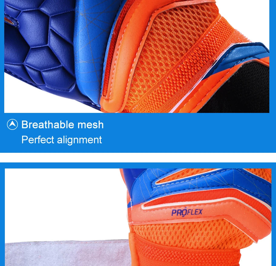 Shinestone Kids Adults Size Soccer Goalkeeper Gloves Professional Thick Latex Football Goalkeeper Gloves With Finger Protection