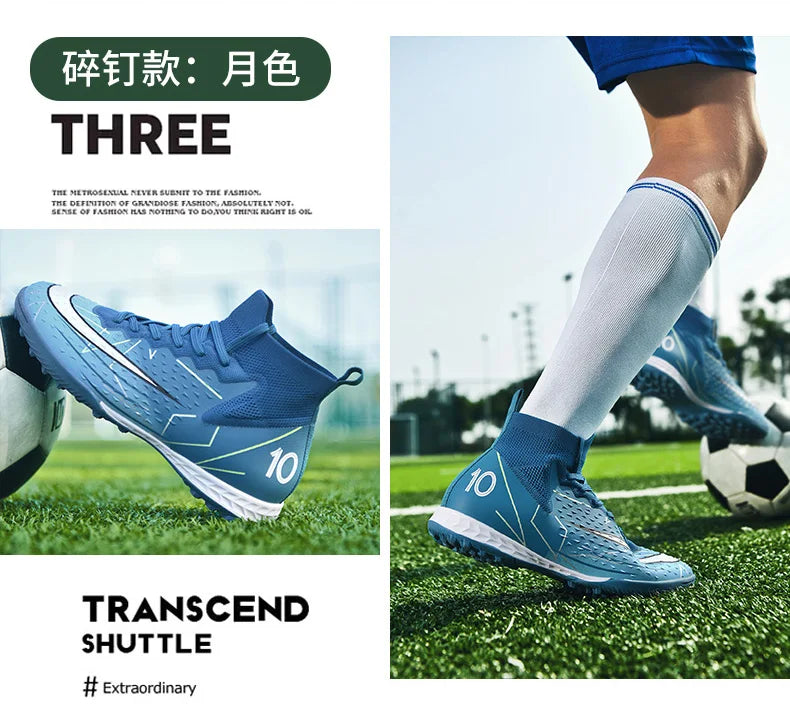 Original Outdoor Soccer Shoes for Men Indoor Futsal Non-Slip TF/IC Grass Field Breathable Youth Training Football Boots Sneakers
