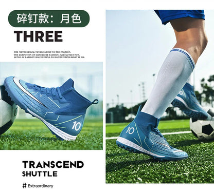 Original Outdoor Soccer Shoes for Men Indoor Futsal Non-Slip TF/IC Grass Field Breathable Youth Training Football Boots Sneakers