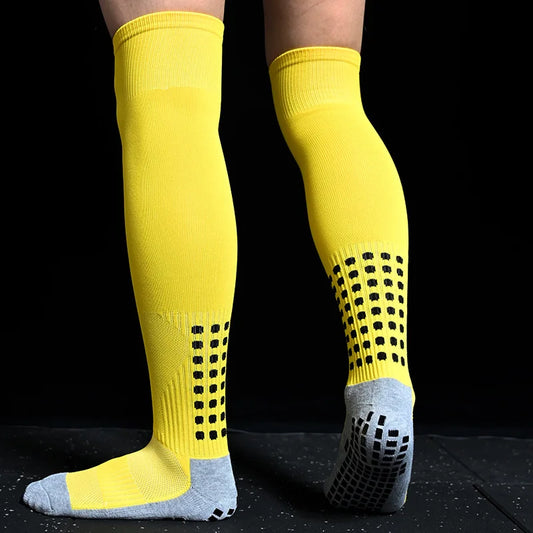 Breathable Women Knee New Men Socks Non-Slip and High Soccer Towel Bottom Cycling Hiking Sports Training Long Football Socks