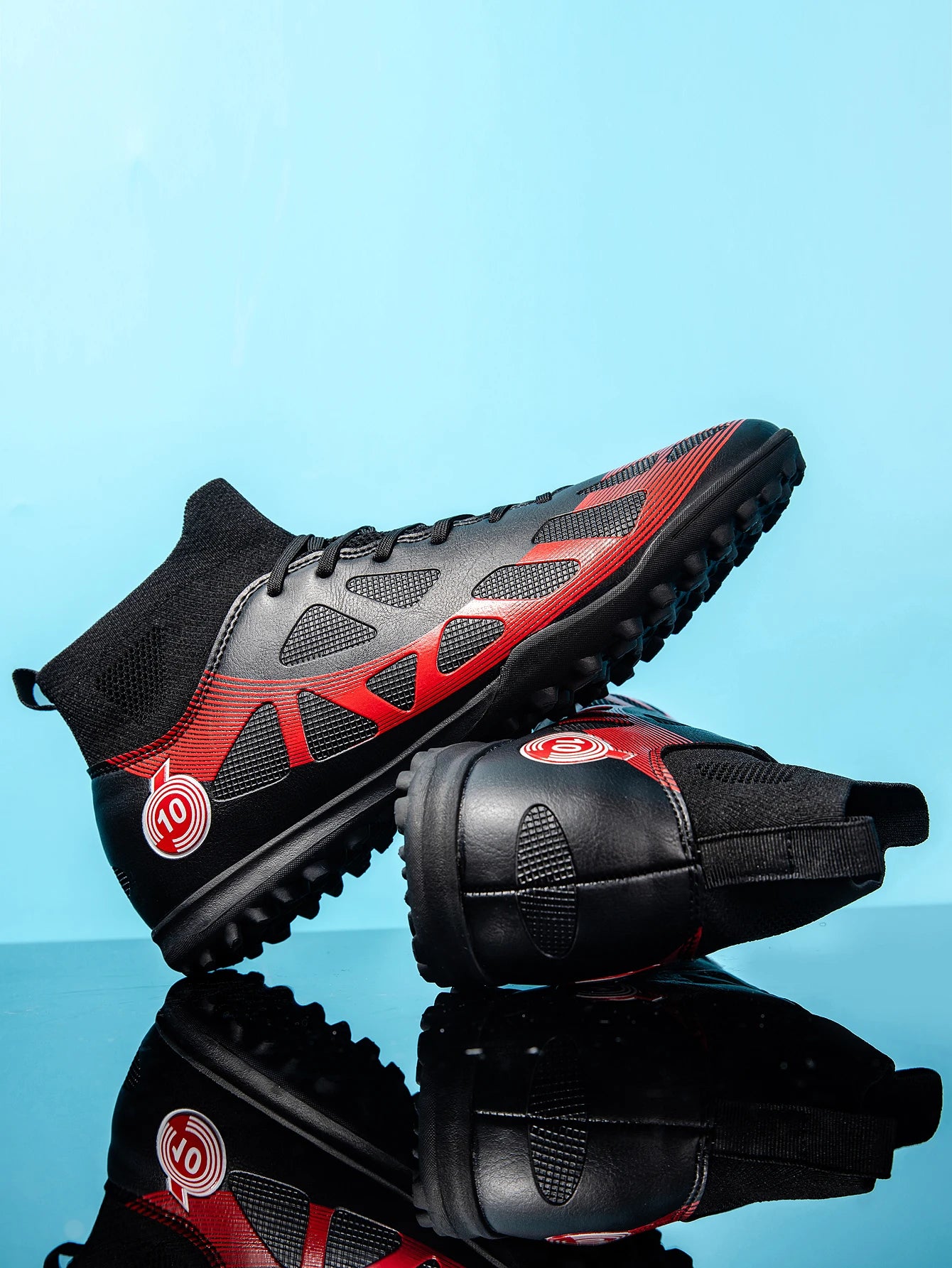 Men's Sports Football Shoes Fg/Ag Long Nail Adult Artificial Grassland Durable Training Specific Shoes High-Tops Non Slip Shoes
