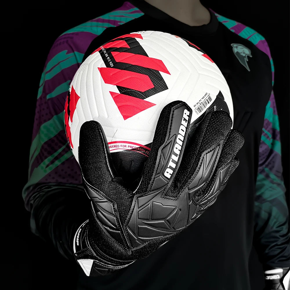 Goalkeeper Gloves Kids Adults Anti-Slip Latex Football High Quality Soccer Strong Grip Match Training Wrist Strap Goalie Glove