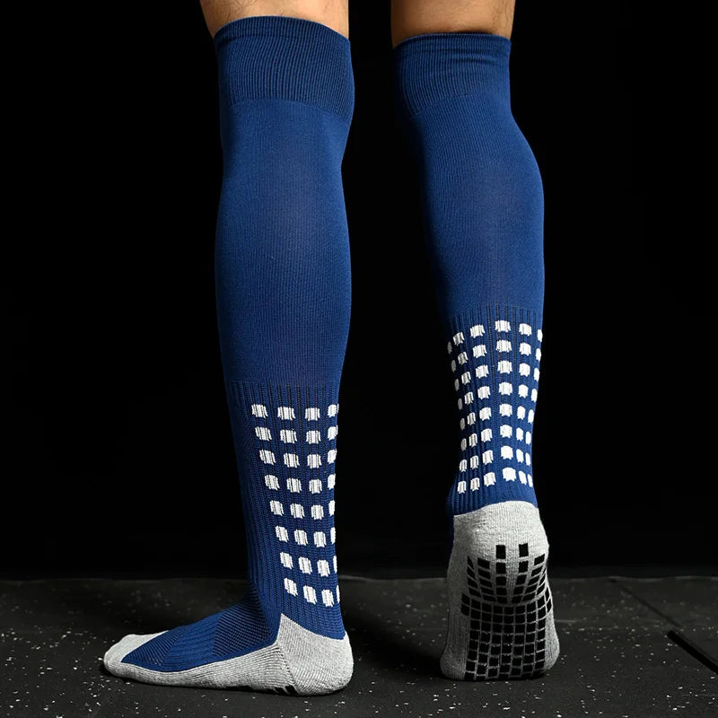 Breathable Women Knee New Men Socks Non-Slip and High Soccer Towel Bottom Cycling Hiking Sports Training Long Football Socks