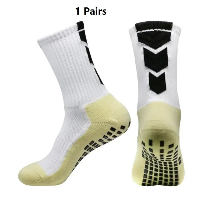 Grip Soccer Socks Anti Slip Non Slip Men's Athletic Socks for Football Basketball Sports, 1/10/12/20 Pair 2025
