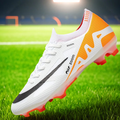 Men's professional football shoes with long spikes, AG/FG outdoor sports training shoes, entertainment games, artificial turf