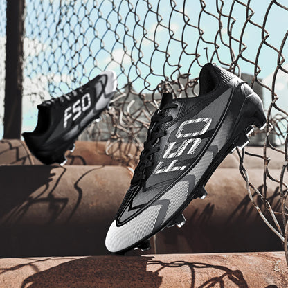 Low-cut football shoes with long studs for adults, men and women, sports anti-skid wear-resistant competition training shoes
