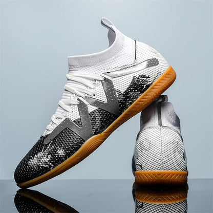 Fashion Pink Football Boots Man Turf Training Society Soccer Cleats Men Women Futsal Shoes Non-Slip Durable Soccer Shoes For Men