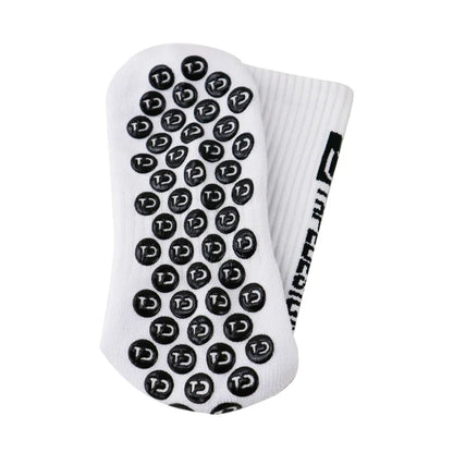 6Pairs/Lot New ANTI SLIP Tapedesign Football Socks Mid Calf Non-Slip Soccer Sport Cycling Sports Mens Sock EU38-44