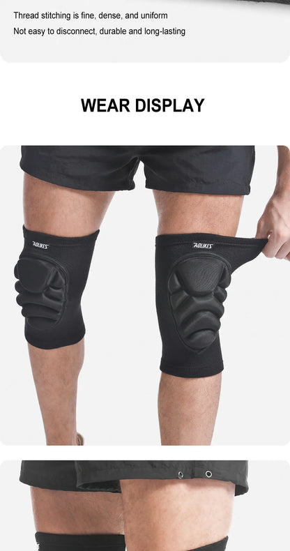 AOLIKES 1 Pair Knee Pads, Anti-Slip Collision Avoidance Kneepads with Thick EVA Foam, for Volleyball, Football Dance Knee Sleeve