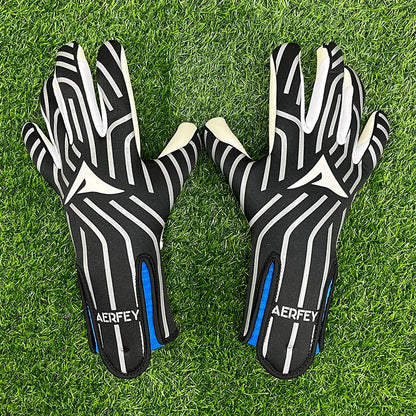 AERFEY Football Soccer Goalkeeper Gloves Thickened latex 4 mm Adults Teenager Goalkeeper Soccer Goalie Gloves