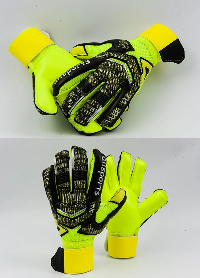 New Design Professional Soccer Goalkeeper Glvoes Latex Finger Protection Children Adults Football Goalie Gloves