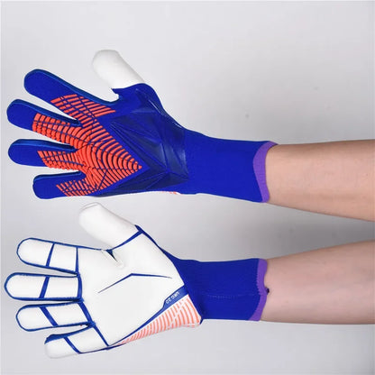 ROXXANA Kids Adults Goalkeeper Gloves Goalie Gloves Thicken Latex Football Soccer Anti-Slip Soccer Breathable Children Goalie