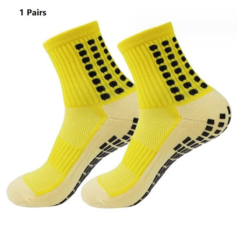 Grip Soccer Socks Anti Slip Non Slip Men's Athletic Socks for Football Basketball Sports, 1/10/12/20 Pair 2025