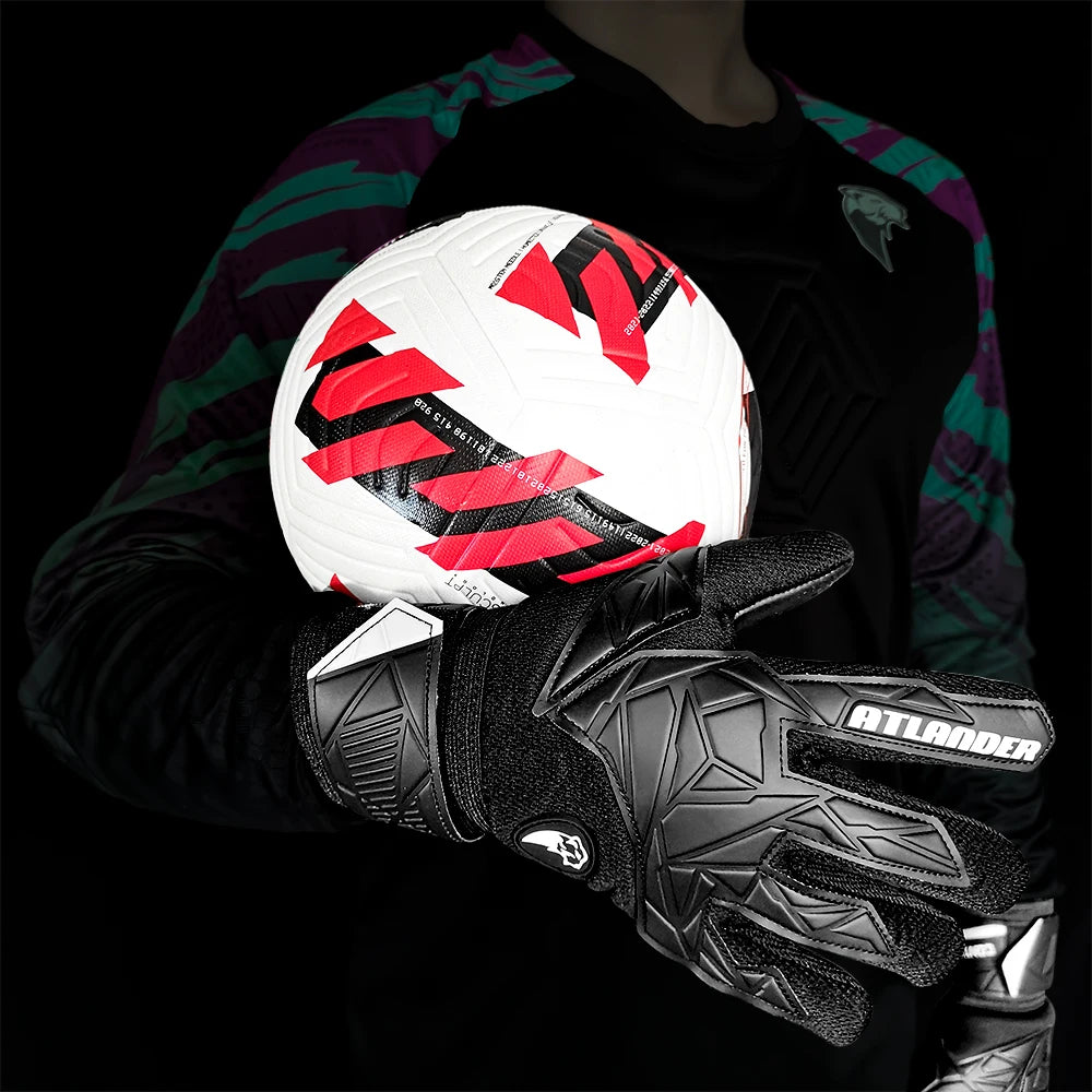 Goalkeeper Gloves Kids Adults Anti-Slip Latex Football High Quality Soccer Strong Grip Match Training Wrist Strap Goalie Glove