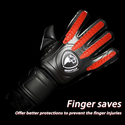 Fingersave Goalkeeper Gloves Football Wrist Strap Latex Finger Save Guard Protection Kids Adult Soccer Strong Grip Goalie Glove