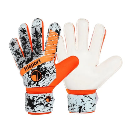 Childs Soccer Goalkeeper Gloves Teens Latex Thickened Protection Goalkeeper Gloves Football Goalie Non-slip Gloves for Training