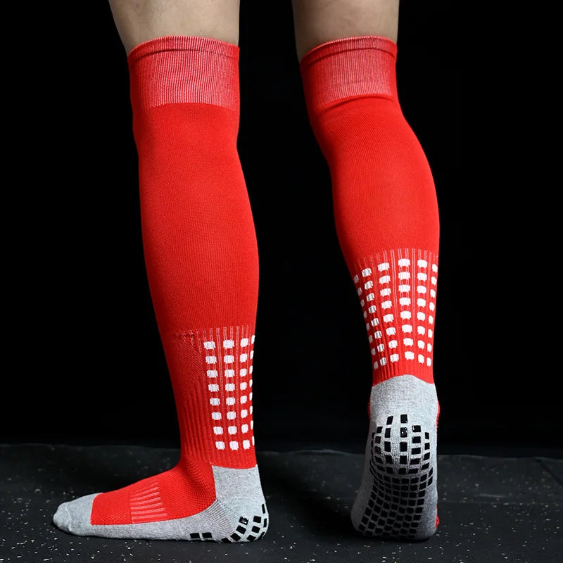 Breathable Women Knee New Men Socks Non-Slip and High Soccer Towel Bottom Cycling Hiking Sports Training Long Football Socks