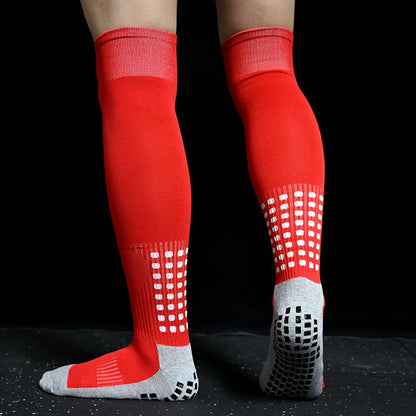 Breathable Women Knee New Men Socks Non-Slip and High Soccer Towel Bottom Cycling Hiking Sports Training Long Football Socks