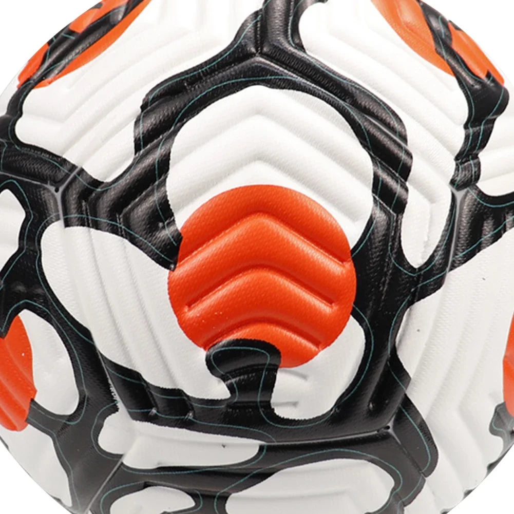 Professional Soccer Balls Size 5 Football Ball Leather Machine-stitched Soccer Ball for Children Adults Outdoor Sport Training