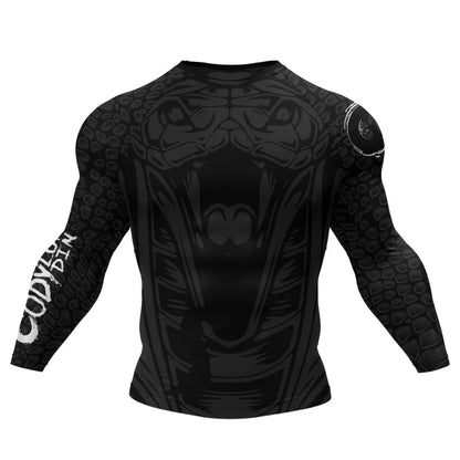 MMA Rash Guard T-shirt Rashguard For Men BJJ Jiu Jitsu & Kickboxing Compression Shirts Sport Boxing Fightwear for Muay Thai Tops