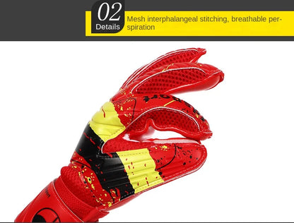 New Latex Football Goalkeeper Gloves Thickened Football Professional Protection Adults Teenager Goalkeeper Soccer Goalie Gloves