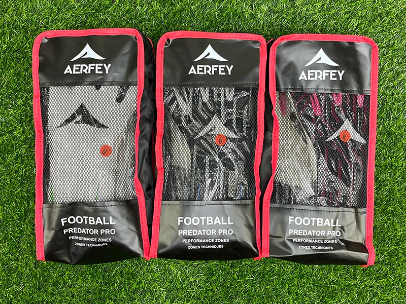 AERFEY Football Soccer Goalkeeper Gloves Thickened latex 4 mm Adults Teenager Goalkeeper Soccer Goalie Gloves