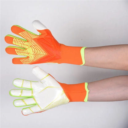 ROXXANA Kids Adults Goalkeeper Gloves Goalie Gloves Thicken Latex Football Soccer Anti-Slip Soccer Breathable Children Goalie