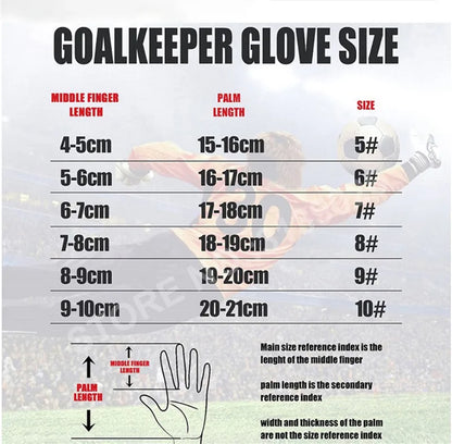 Kids Adult Fingersave Goalkeeper Gloves Football Wrist Strap Latex Finger Save Guard Protection Soccer Strong Grip Goalie Glove